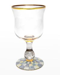 Sterling Check Water Glass