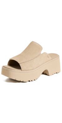 UGG New Heights Slides Mustard Seed 10