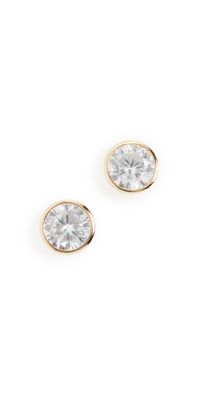 SHASHI Solitaire Studs Gold One Size