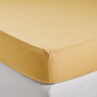 Madura - Drap housse - Taille 180x200 cm - Jaune