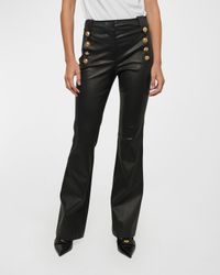 Robertson Flared Leather Sailor Trousers