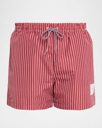 Men's Nylon Pinstripe Swim Trunks