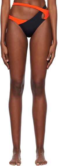 Agent Provocateur Black & Orange Racy Bikini Bottoms