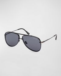 Men's Leon Metal Aviator Sunglasses