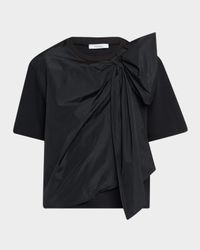 Colle Draped Bow Short-Sleeve T-Shirt