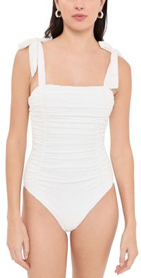 MINKPINK Pippa Broderie One Piece White XL