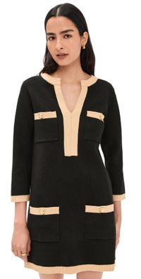 English Factory Mini Knit Dress Black/Camel M