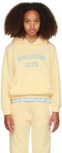 Sporty & Rich Kids Yellow 'Wellness Club' Hoodie
