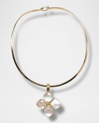Quatre Mother of Pearl Doublet Necklace
