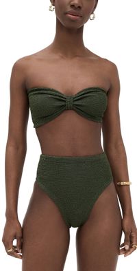 Hunza G Ruby Bikini Metallic Khaki One Size