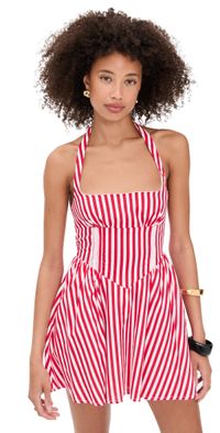 Seven Wonders Calianna Mini Dress Red Stripe S