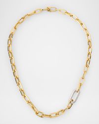 18K Yellow and White Gold Diamond Classic Necklace