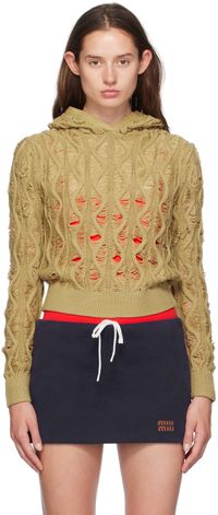 Isa Boulder Beige Fudgy Sloping Hoodie