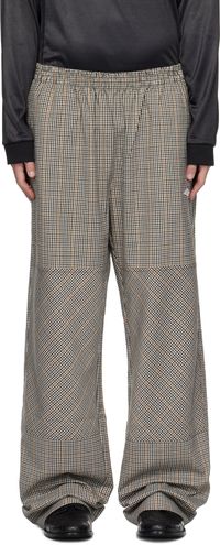 Umbro Beige & Black Club Check Trousers