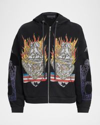 Men's Engulfed Memories Cotton Full-Zip Hoodie