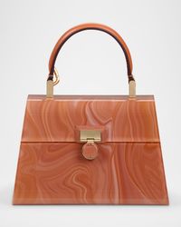 Sybil Nano Marble Acrylic Crossbody Bag