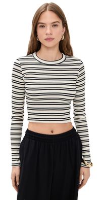 LE BOP Hadley Shirt Black/White Stripe XS