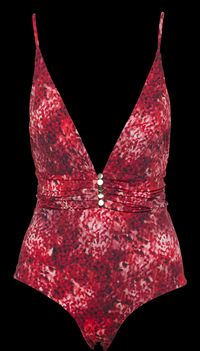 Khaven - Maillot de bain 1 pièce imprimé - Taille L - Multicolore