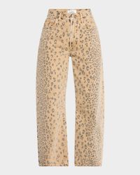 Miro Cheetah-Print Relaxed Jeans