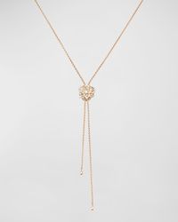 Rose 18K Rose Gold Lariat Diamond Necklace