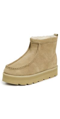 Clarks Meare Rooey Boots Dark Sand w/ Lining 6.5