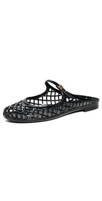 Tory Burch Mellow Mary Jane Jelly Flats Perfect Black / Gold 10