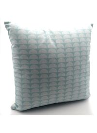 Today Linge De Maison - Coussin décoration imprimé en coton - Taille 40x40 - Bleu