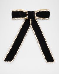 Lilly Crystal Velvet Bow