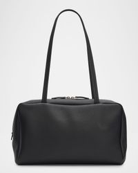 Astra Bowling Shoulder Bag in Grain Leather