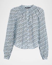 Madge Floral Cotton Voile Blouse