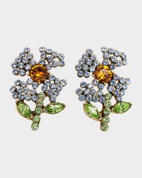 Crystal Flower Earrings