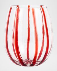Nuovo Stripe Stemless Wine Glass