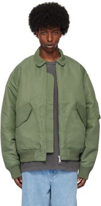 Carhartt Work In Progress Green Olten Bomber jacket