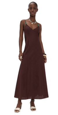 Playa Lucila Maxi Dress Brown XS