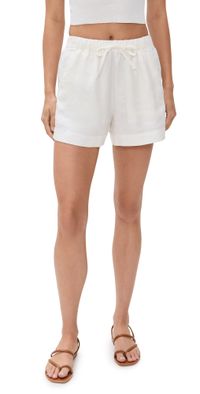 Alex Mill Riley Shorts In Linen Off White M