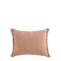 Blanc D'ivoire - Housse de coussin chloé en lin lavé - blush - 30 x 40 cm - Taille 30x40 - Orange