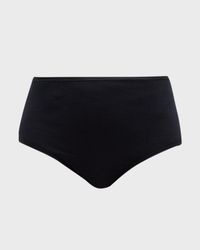 Cotton Seamless Satin-Trim Briefs