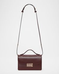 Mini Buckle Flap Leather Shoulder Bag