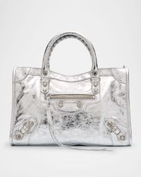 Le City Small Metallic Leather Shoulder Bag