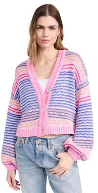 Show Me Your Mumu Good Karma Cardigan Multi Stripe XS