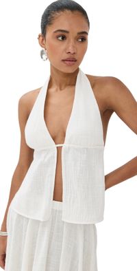 STAUD Flores Top Buttercream M