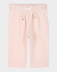 Girl's Logo Embroidered Jogging Pants, Size 12M-3