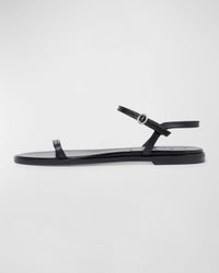 Nettie Leather Ankle-Strap Sandals