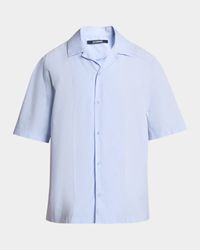 Men's The Fonccio Poplin J-Embroidered Camp Shirt