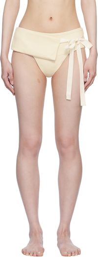 BELLE Off-White Thea Bikini Bottom