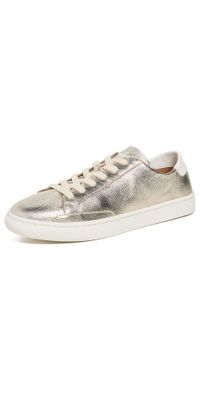 Soludos Ibiza Classic Leather Sneakers Platinum 9