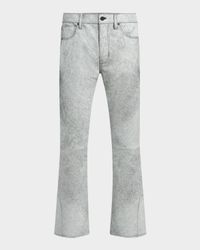 Mn's Walker Leather Kick Flare Pants