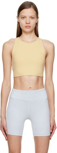 Outdoor Voices Beige Zoom Sports Bra