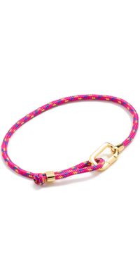 Gorjana Link Paracord Bracelet Pink One Size