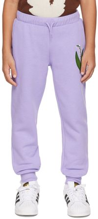 Mini Rodini Kids Purple Lily Of The Valley Lounge Pants